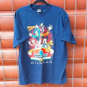 Vintage 90s Single stitch Michigan Disney MICKEY unlim. Tee shirt unisex UOFM